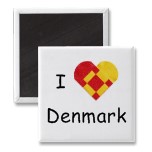 Denmark Heart Magnet